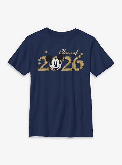 Disney Mickey Mouse Class Of 2026 Stars Youth T-Shirt