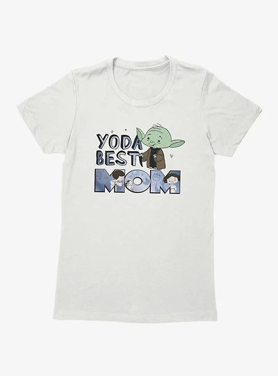 Star Wars Yoda Best Mom Cartoon Womens T-Shirt