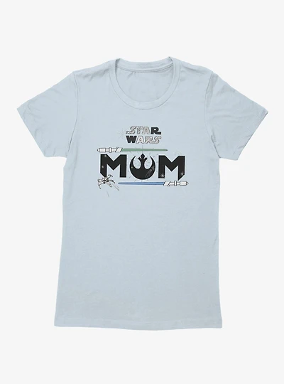 Star Wars Mom Jedi Lightsabers Womens T-Shirt