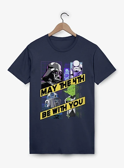 Star Wars May The 4th Be With You Diagonal Banner T-Shirt