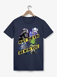 Star Wars May The 4th Be With You Diagonal Banner T-Shirt