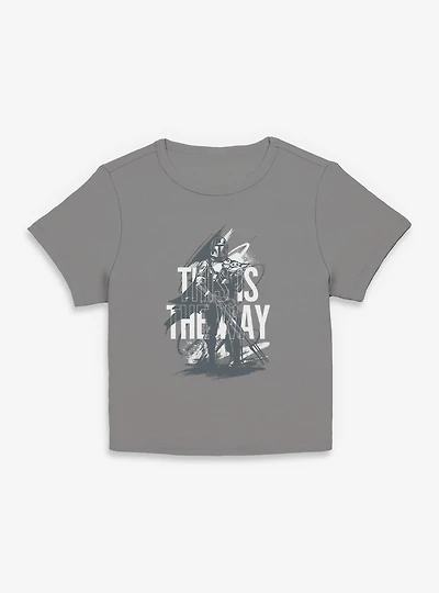 Star Wars: The Mandalorian And Grogu This Is Way Sketch Women Baby T-Shirt