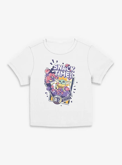 Star Wars: The Mandalorian And Grogu Snack Time Bounty Hunters Women Baby T-Shirt