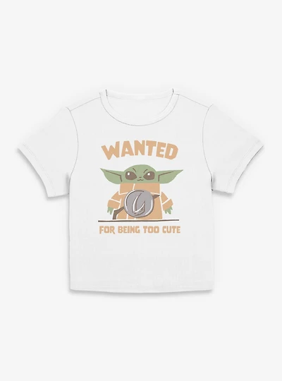 Star Wars: The Mandalorian And Grogu Wanted For Being Too Cute Women Baby T-Shirt