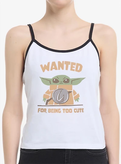 Star Wars: The Mandalorian And Grogu Wanted For Being Too Cute Womens Cami