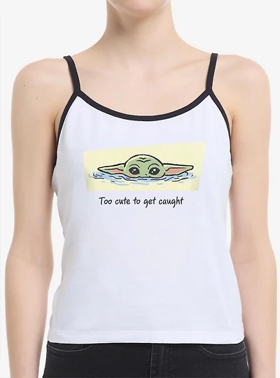 Star Wars: The Mandalorian And Grogu Too Cute To Get Caught Womens Cami