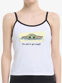 Star Wars: The Mandalorian And Grogu Too Cute To Get Caught Womens Cami