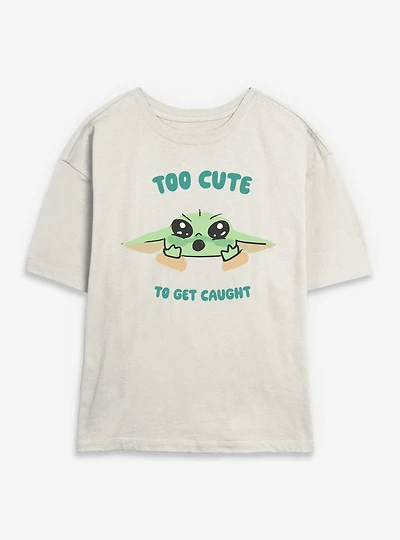 Star Wars: The Mandalorian And Grogu Too Cute Womens Skimmer T-Shirt
