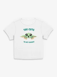 Star Wars: The Mandalorian And Grogu Too Cute Women Baby T-Shirt