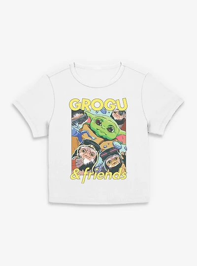 Star Wars: The Mandalorian And Grogu & Friends Huddle Women Baby T-Shirt