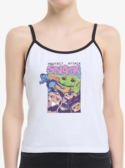 Star Wars: The Mandalorian And Grogu Protect Attack Snack Womens Cami