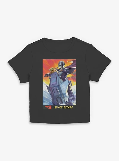 Star Wars: The Mandalorian And Grogu AT RT Escape & Card Style Women Baby T-Shirt