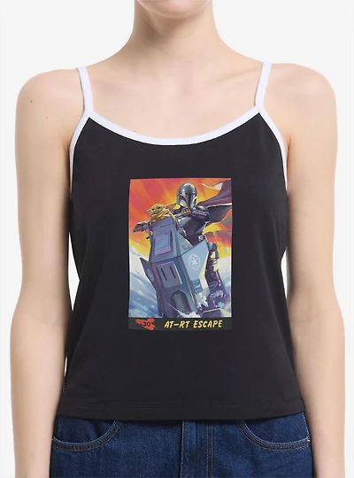Star Wars: The Mandalorian And Grogu AT RT Escape & Card Style Womens Cami