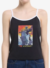 Star Wars: The Mandalorian And Grogu AT RT Escape & Card Style Womens Cami