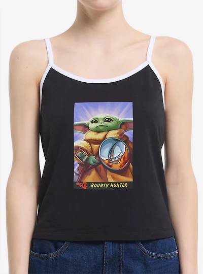 Star Wars: The Mandalorian And Grogu Bounty Hunter Card Style Womens Cami