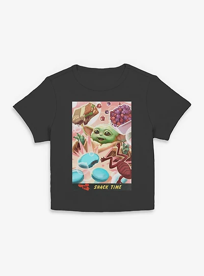 Star Wars: The Mandalorian And Grogu Snack Time Card Style Women Baby T-Shirt