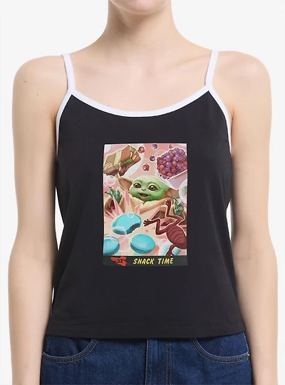 Star Wars: The Mandalorian And Grogu Snack Time Card Style Womens Cami