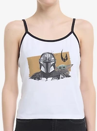Star Wars: The Mandalorian And Grogu & Front Portrait Womens Cami
