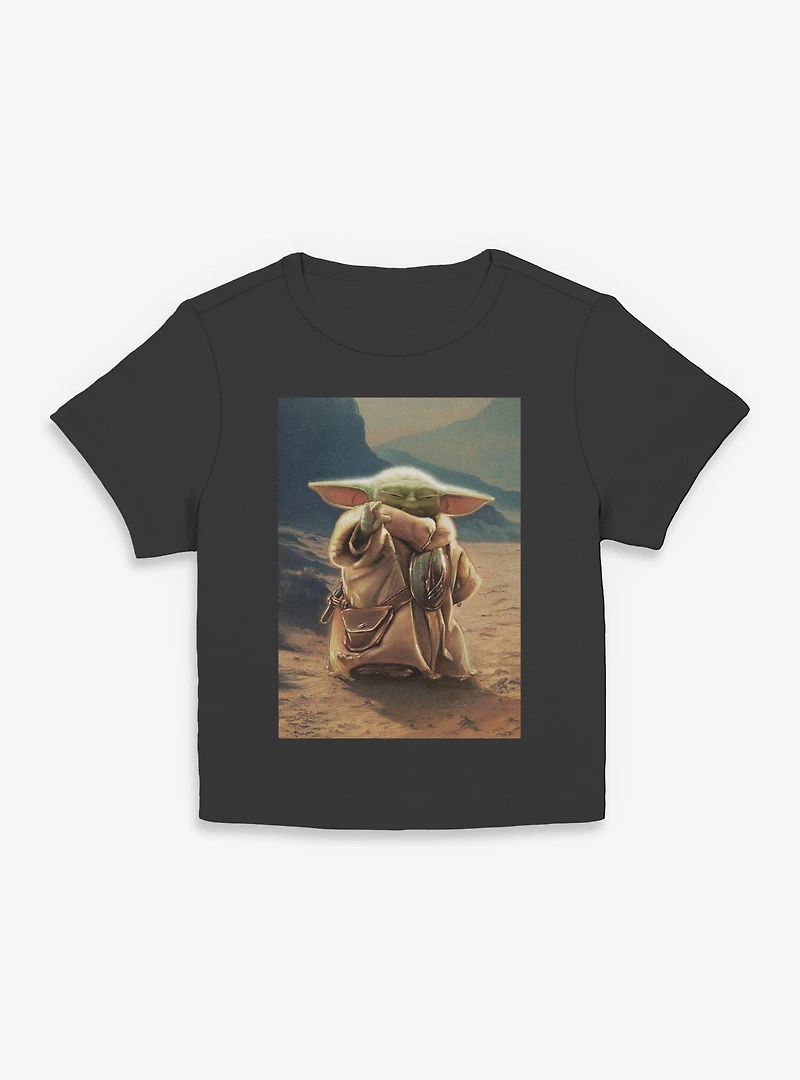 Star Wars: The Mandalorian And Grogu With Force Poster Women Baby T-Shirt