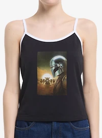 Star Wars: The Mandalorian And Grogu Most Wanted Poster Womens Cami