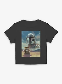 Star Wars: The Mandalorian And Grogu Bounty Hunter Poster Women Baby T-Shirt