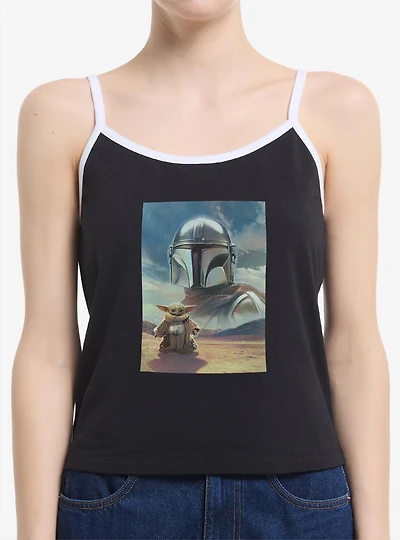 Star Wars: The Mandalorian And Grogu Bounty Hunter Poster Womens Cami