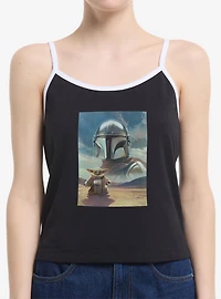 Star Wars: The Mandalorian And Grogu Bounty Hunter Poster Womens Cami