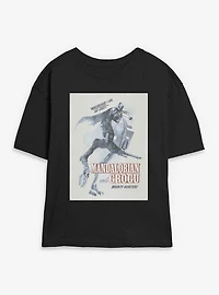 Star Wars: The Mandalorian And Grogu Wherever I Go He Goes & Womens Skimmer T-Shirt
