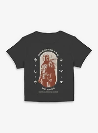 Star Wars: The Mandalorian And Grogu Wherever I Go He Goes & Profile Women Baby T-Shirt