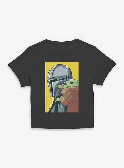 Star Wars: The Mandalorian And Grogu & Stars Poster Women Baby T-Shirt