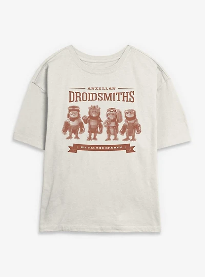 Star Wars: The Mandalorian And Grogu We Fix Broken Womens Skimmer T-Shirt