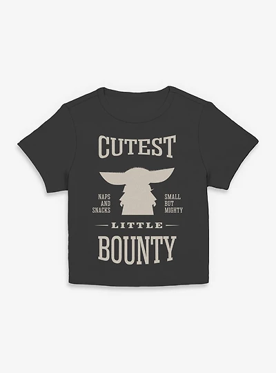Star Wars: The Mandalorian And Grogu Cutest Little Bounty Silhouette Women Baby T-Shirt