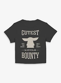 Star Wars: The Mandalorian And Grogu Cutest Little Bounty Silhouette Women Baby T-Shirt