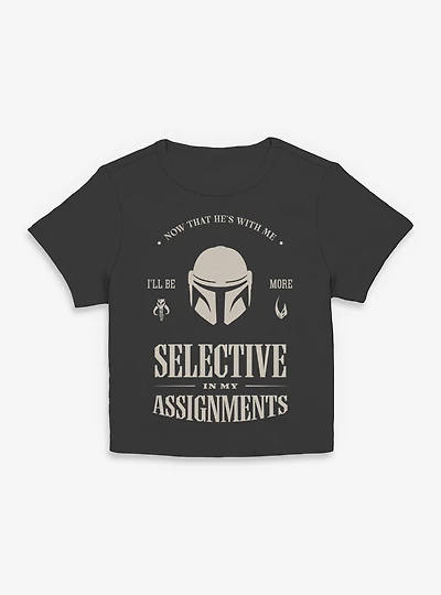 Star Wars: The Mandalorian And Grogu Selective My Assignments Women Baby T-Shirt