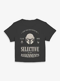 Star Wars: The Mandalorian And Grogu Selective My Assignments Women Baby T-Shirt