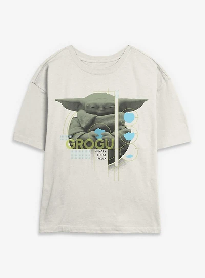 Star Wars: The Mandalorian And Grogu Hungry Little Fella Womens Skimmer T-Shirt