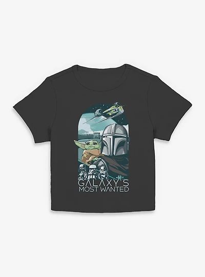 Star Wars: The Mandalorian And Grogu Galaxy's Most Wanted Women Baby T-Shirt