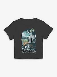 Star Wars: The Mandalorian And Grogu Galaxy's Most Wanted Women Baby T-Shirt