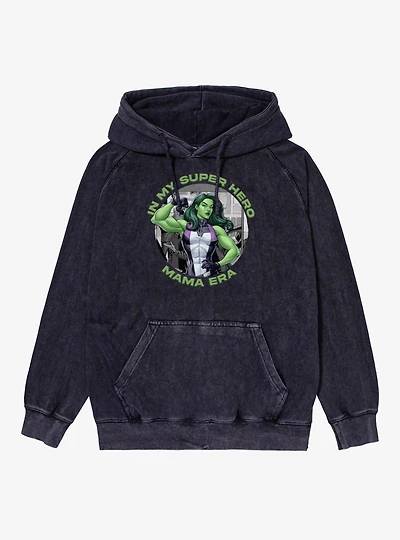 Marvel Super Mom Era She-Hulk Mineral Wash Hoodie