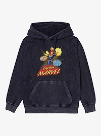 Marvel Mom Is Amazing Captain Mineral Wash Hoodie