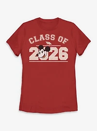 Disney Mickey Mouse Class Of 2026 Collegiate Womens T-Shirt