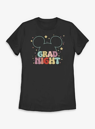 Disney Mickey Mouse Head Grad Night Womens T-Shirt