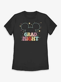 Disney Mickey Mouse Head Grad Night Womens T-Shirt