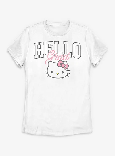 Hello Kitty Head Grad Womens T-Shirt