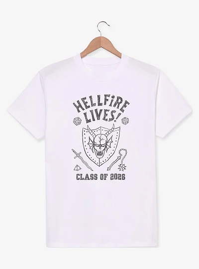 Stranger Things Hellfire Lives Class Of 2026 Doodle T-Shirt