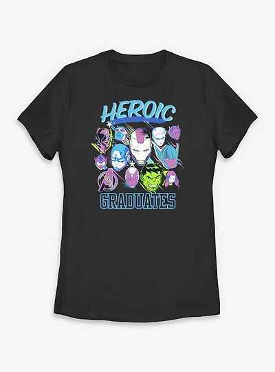 Marvel Avengers Heroic Graduates Womens T-Shirt