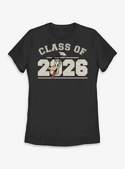 Disney Pluto Class Of 2026 Collegiate Womens T-Shirt