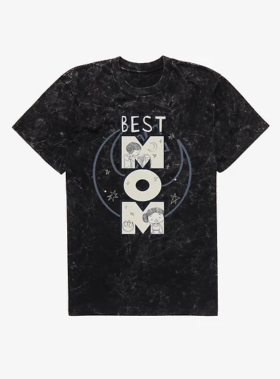 Star Wars Best Mom Leia Rebel Mineral Wash T-Shirt