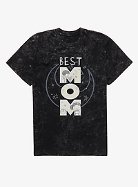 Star Wars Best Mom Leia Rebel Mineral Wash T-Shirt
