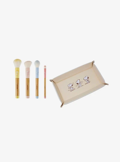 Peanuts Snoopy 4-PC Makeup Brush Set with Tray